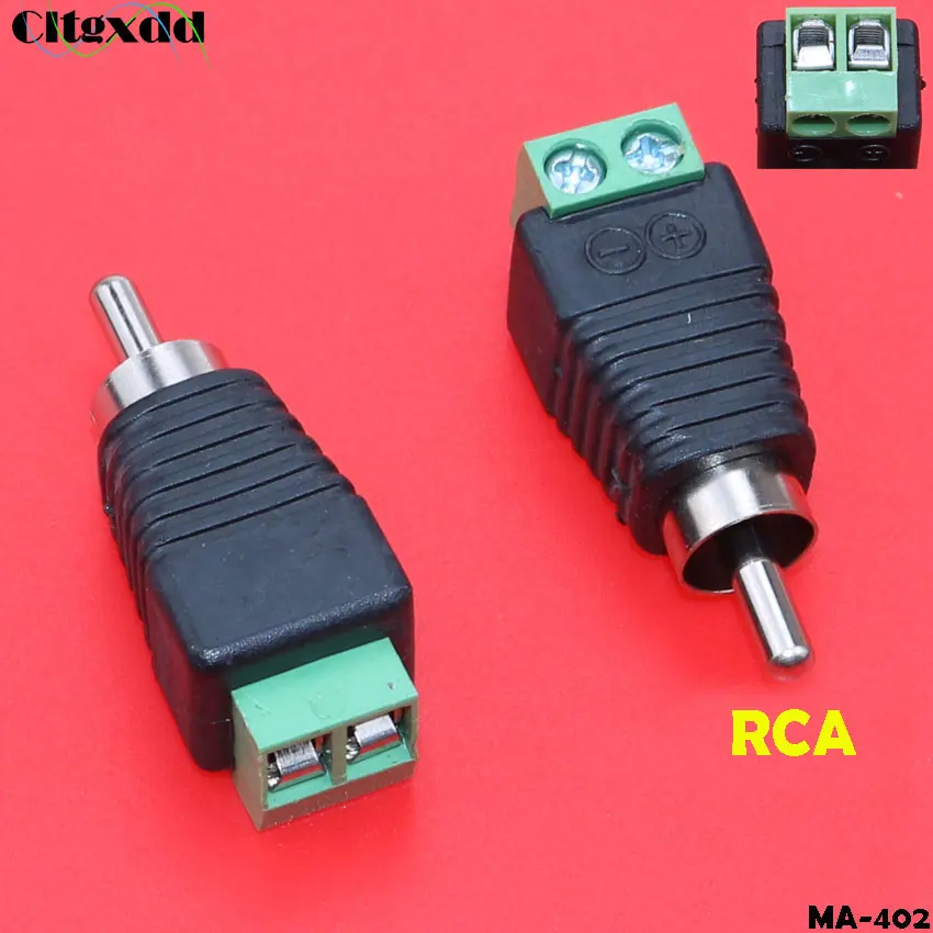 1 шт. разъем питания постоянного тока папа мама 5 5*2 1/5 BNC RCA для обжимной клеммной