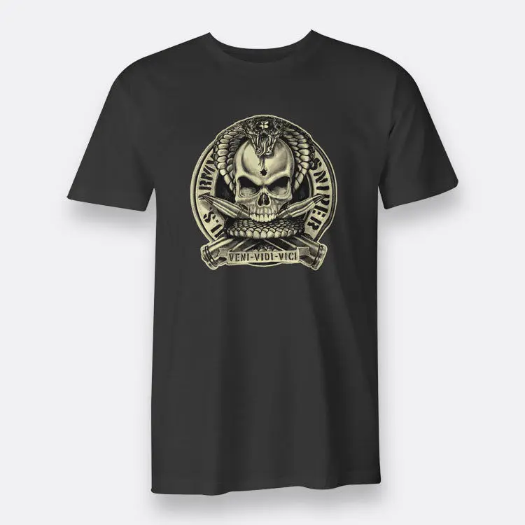 Коллекция 2019 года модель Горячая Распродажа US Army Sniper мужская футболки черного