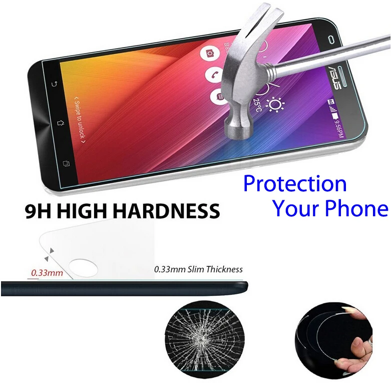 Закаленное стекло для Asus zenfone 2 Laser ZE500KL ZE551KL ZE551ML GO ZB500KL ZB500KG Selfie Max Live 5 Pegasus 3 z00sd z00vd