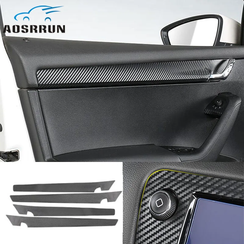 

Car-styling Carbon fiber decorative film Door panel film Car Accessories For skoda Octavia A7 2015 2016 2017 2018 2019 sedan