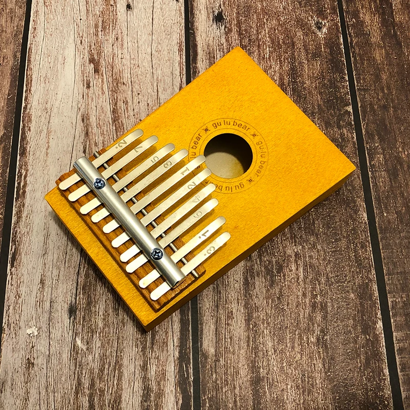 

For Child 10 Keys Kalimba Wooden Thumb Piano Finger Percussion Solid Wood Keyboard Mini Piano Portable for Beginner with Bag