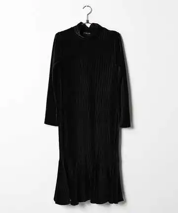 Женские Платья 2017 Весна Стиль С Длинным Рукавом Плиссированные Колен Dress Высокое