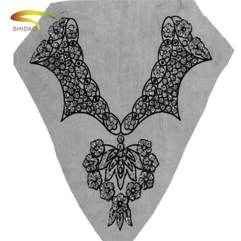 1 шт. Кружевная аппликация с вышивкой в виде цветов и листьев|Кружево| |