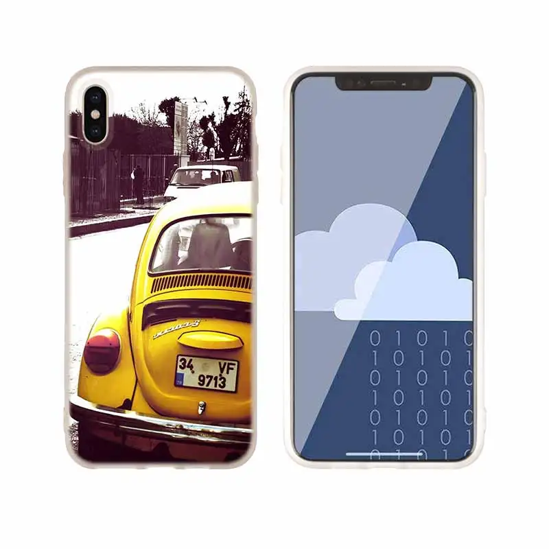 as the picture 12 Мягкий чехол для телефона, чехол для iPhone 11 Pro X XS Max XR 6 6S 7 8 Plus 5 4S SE, Винтажный чехол VW Beetle returing ancient ways - Цвет: as the picture 12