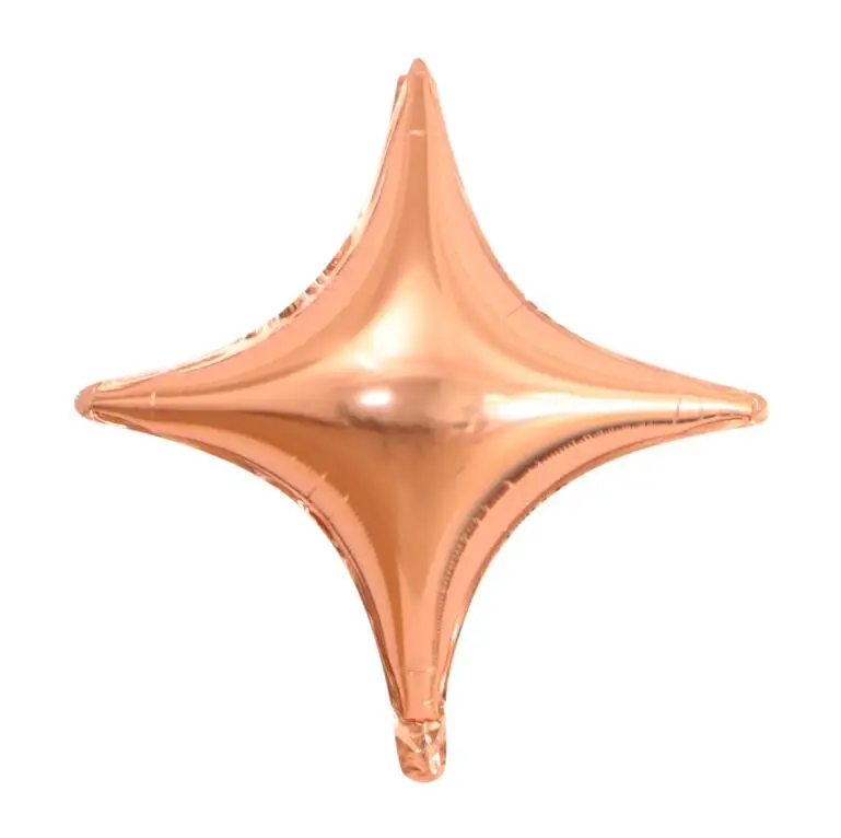 rose gold 10 шт. 26 дюймов розовое золото четыре-острые Звезды фольги Воздушные шары День рождения Свадьба для украшения детского душа день Святого Валентина поставки - Цвет: rose gold