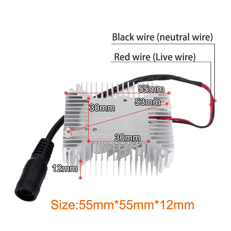 1 комплект высококачественный светодиодный радиатор с адаптером и вентилятором