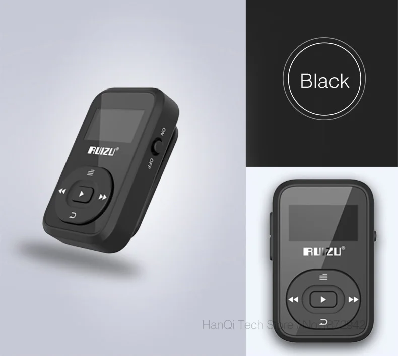 Ruidu X26 Спортивный Bluetooth MP3 музыкальный плеер рекордер FM радио Поддержка SD карты клип Bluetooth mp3 плееры 8 Гб Поддержка TF карты