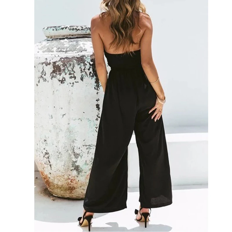 Крест Холтер женский комбинезон без рукавов выдалбливают спинки Черный Розовый