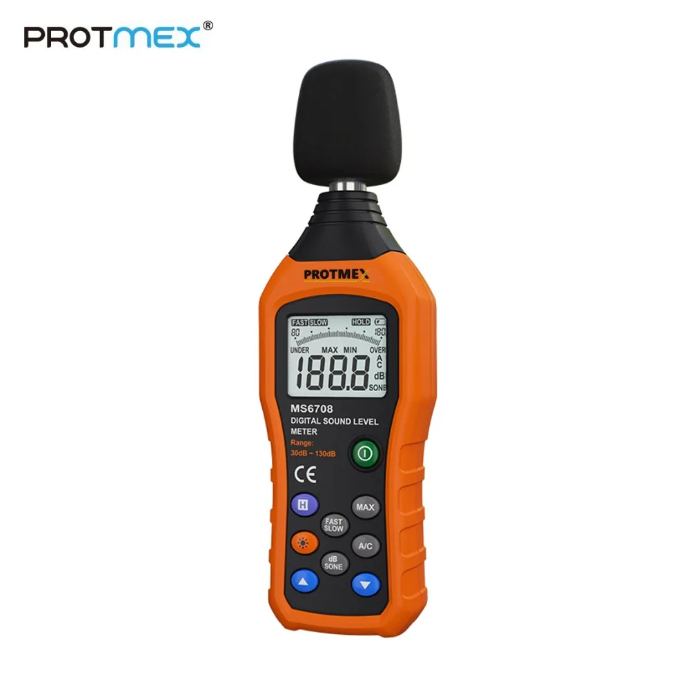 Protmex MS6708 Noise Meter Sound Level Portable Digital Audio Decibel Tester Monitor dB | Инструменты