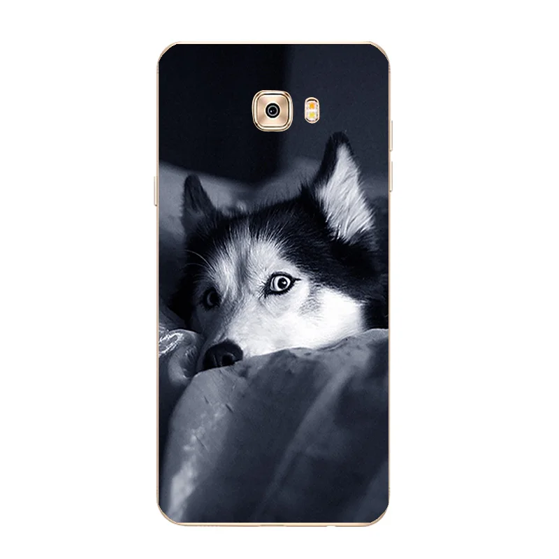 DIY Cases For Samsung Galaxy A7 2017 A7200 C7 / Pro Cover 2015 2016 A700 A710 Soft TPU Pets Dogs Printing Coque |