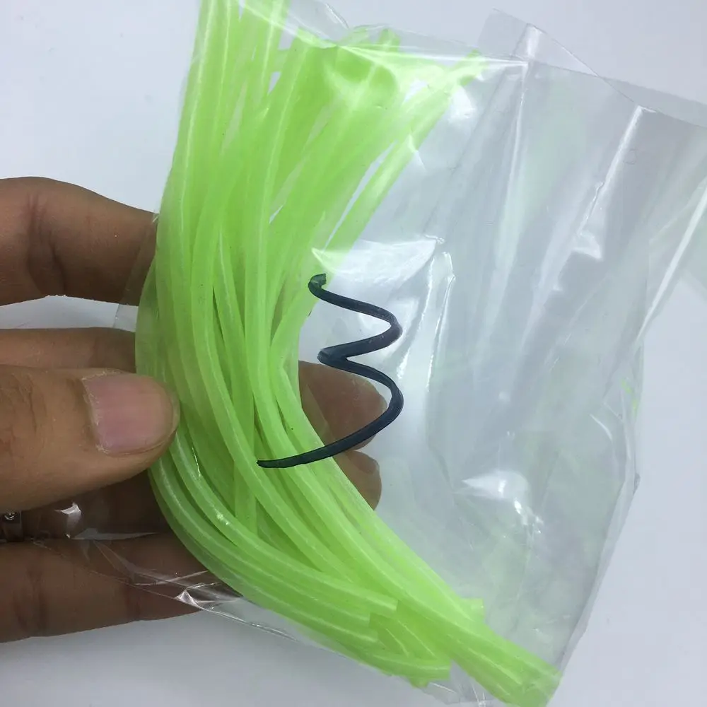 size 3 Rompin 20 шт. мухоловка riging tube ПВХ lumo tubblings рыболовный материал светящаяся трубка для морской рыбалки снасти diy 2 мм/3 мм* 12 см - Цвет: size 3