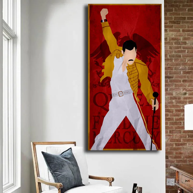 Queen Band рок постеры Freddie Меркурий холст живопись печать спальня домашний декор