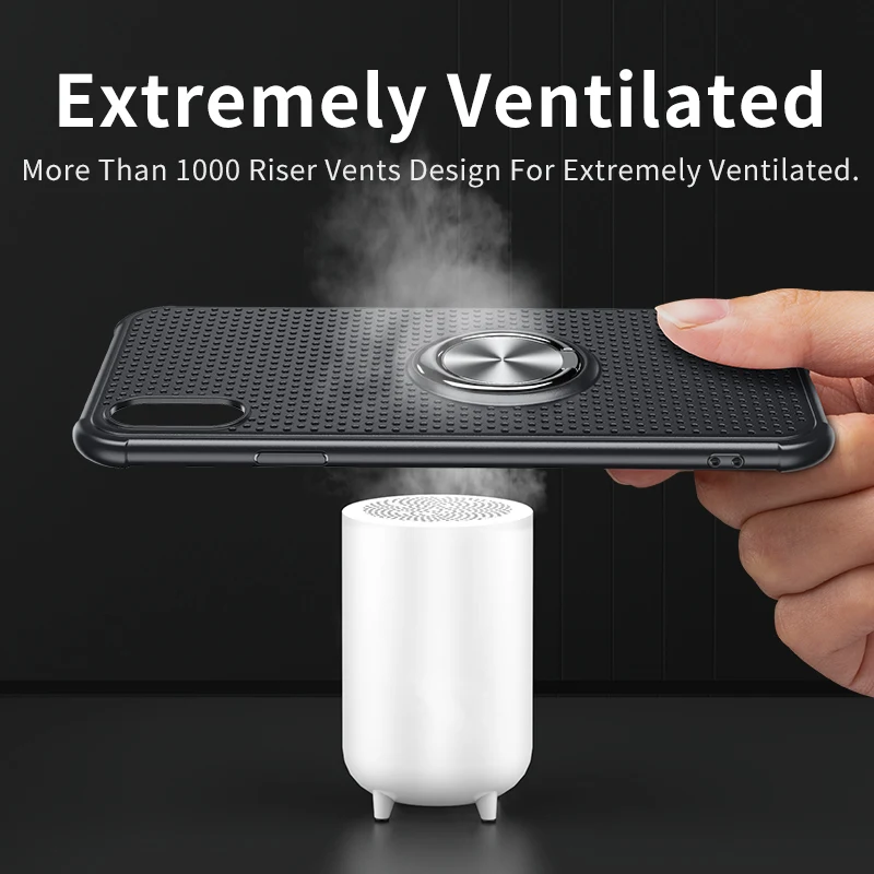 Msvii Breath Magnetic Holder For iPhone XS MAX Case Soft TPU Finger Ring Cover X 7 8 6 Plus Coque XR |
