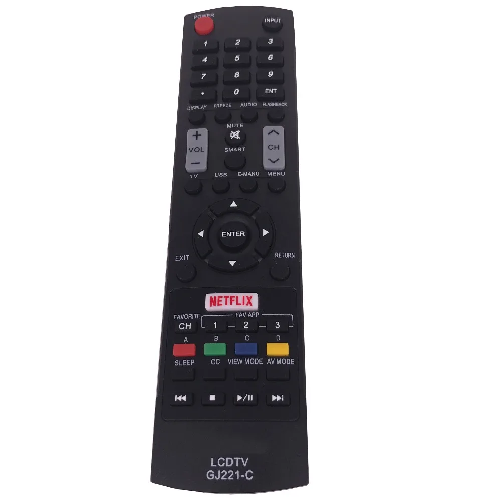 (4pcs/lot)NEW remote control For SHARP LED TV GJ221-C LC-43LE653U LC-48LE653U LC-55LE653U | Электроника
