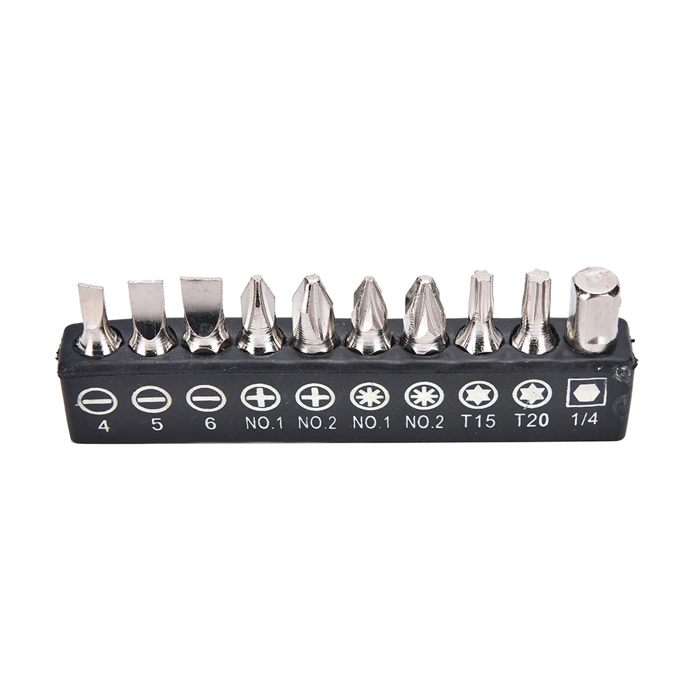 

10pcs Alloy Steel Electric Screwdriver Bits For Screwdriver Set Multi-Functional Versatile Screwdrivers Set