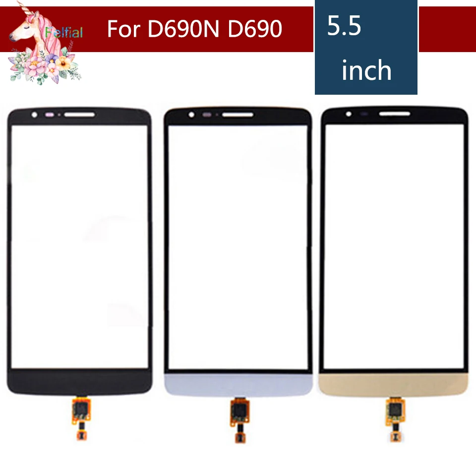 

High Quality 5.5" For LG G3 Stylus D690N D690 Touch Screen Digitizer Sensor Outer Glass Lens Panel Replacement