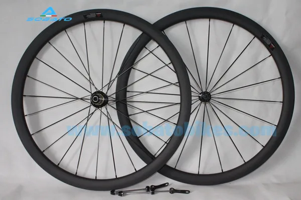 Ультра легкие Углеродные волокна 700C шоссейные велосипедные гоночные колеса и