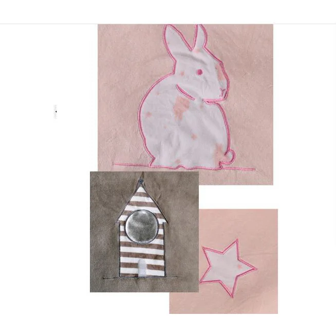 Вельветовая детская кроватка постельное белье с вышивкой rabit Хлопковое одеяло