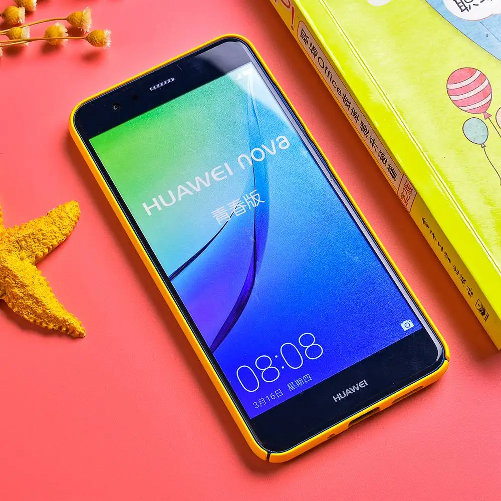 Tomkas Мода рисунком случае huawei P10 Lite чехол милые животные мультфильм PC задняя