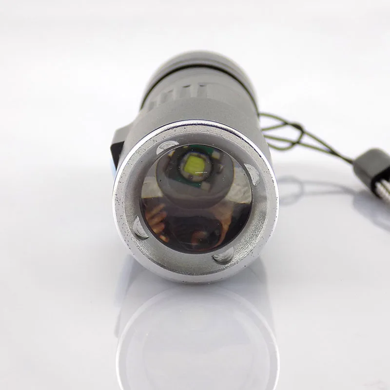 Портативный Usb Перезаряжаемый светодиодный фонарик Q5 мощный мини с зумом лампа