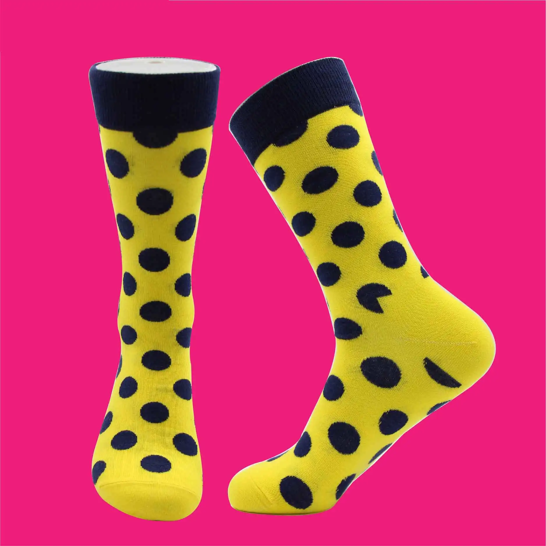SOKKEN Happy socks пара чесаных хлопковых стоков красочные точка шаблон хип хоп лучший