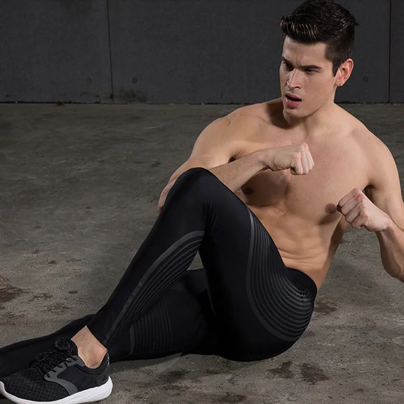 Sport Leggings Men Compression Pants  Male Sportswear Clothing Gym Compression Fitness Athletic Trousers Male Jogging