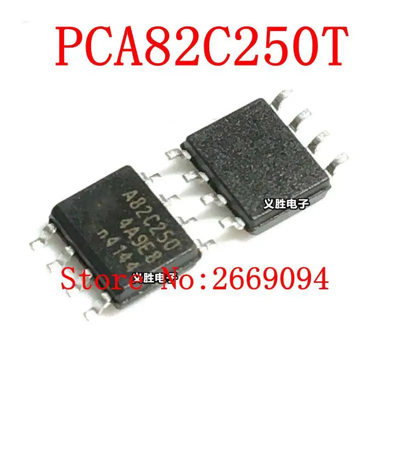 

10 шт./20 шт./50 шт. PCA82C250 A82C250 82C250 SOP-8 CAN Интерфейс IC CAN CTRLR 170uA 5V Новый оригинал