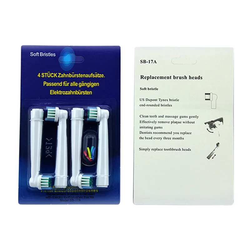 4 шт./компл. SB17A сменные головки кисти для Oral-B подходят чистящей инструменты ухода
