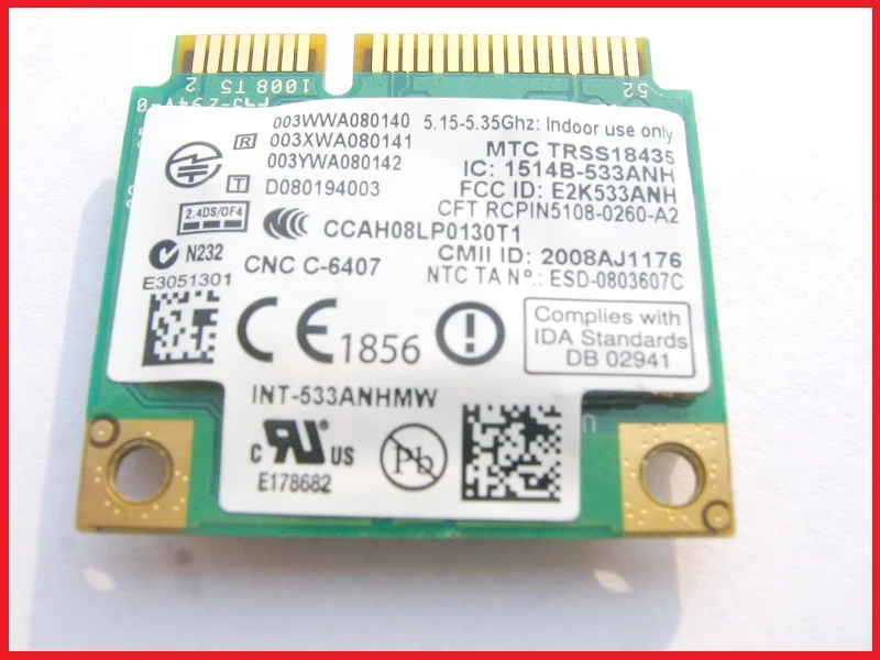 ,     SSEA  Intel WIFI Link 5300 533AN,  Mini PCI-E 300 /, Wi-Fi