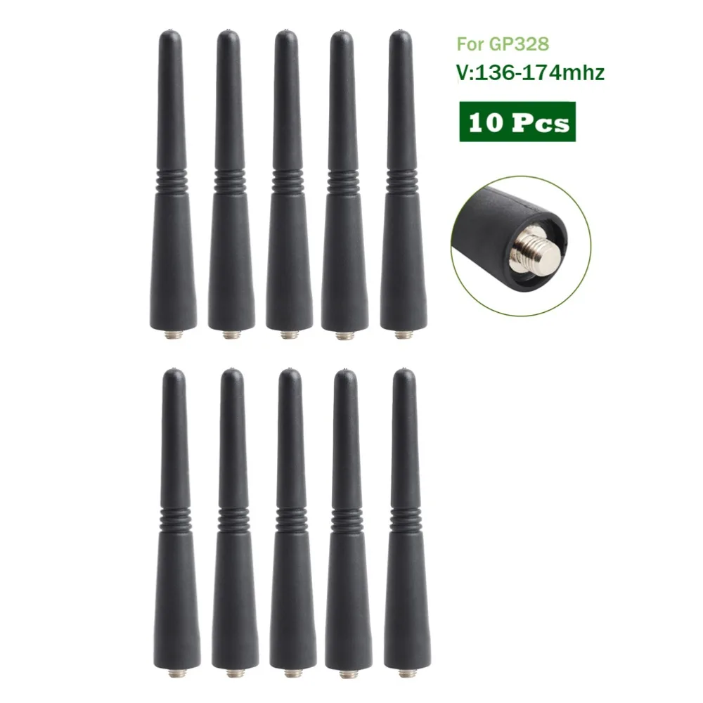 YIDATON 10X VHF Stubby антенна для Motorola walkie talkies GP328 GP338 GP 360 HT1250 LS P200|walkie talkie antenna|vhf antennamotorola