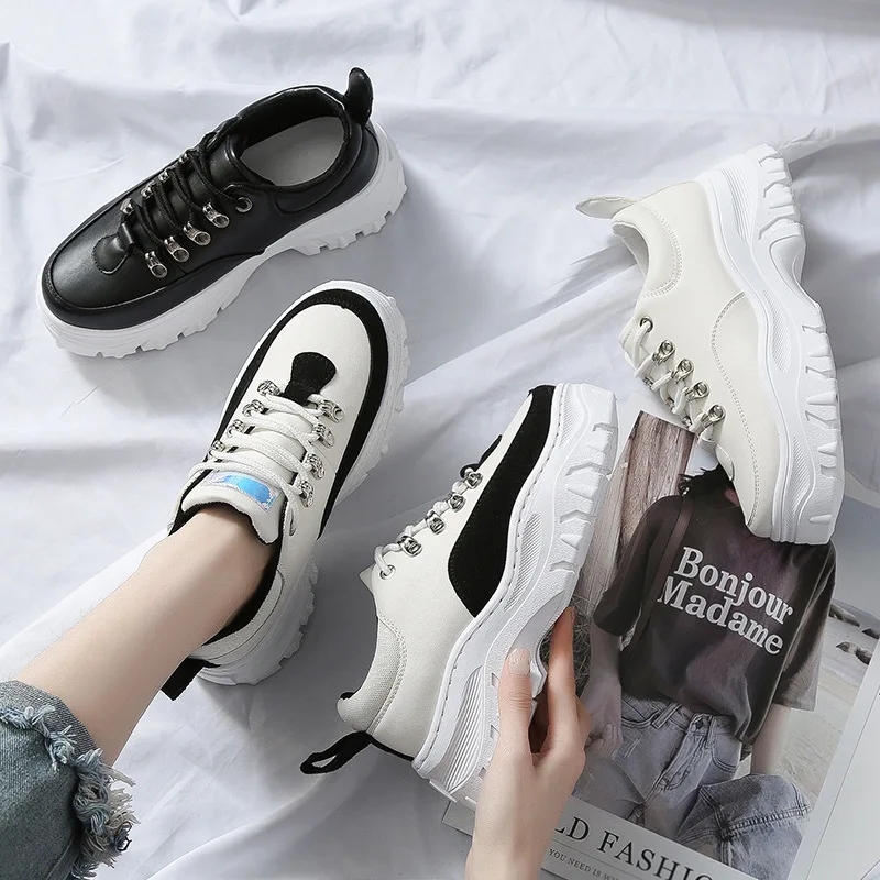 

Fashion Sneakers Women Casual Shoes Trainers Platform Shoes White Sneakers Ladies Casual Breathable Shoes Woman Zapatillas Mujer