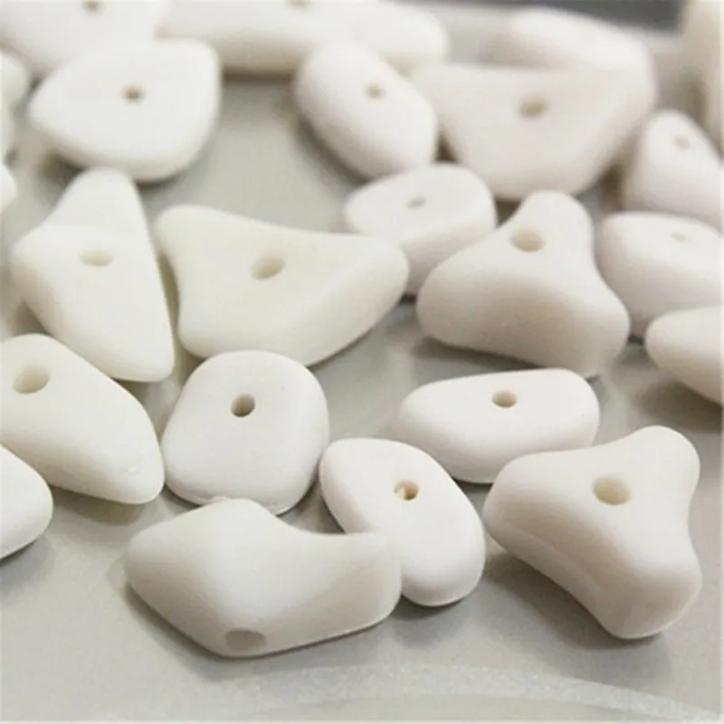 35 шт Ассорти Матовые Белые нерегулярные Акриловые Бусины ожерелье браслет