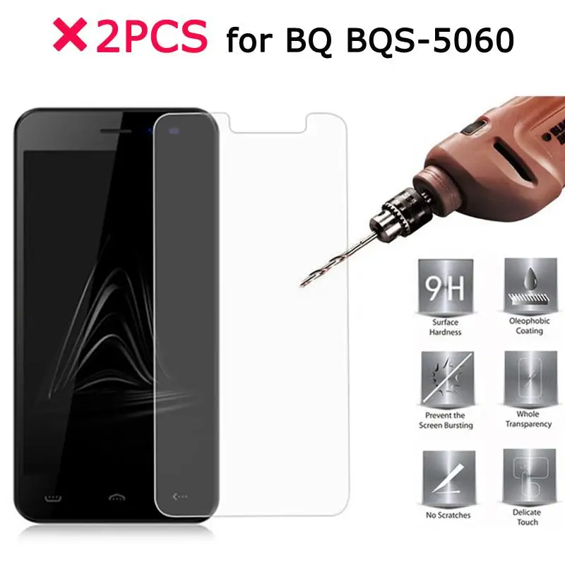 Пленка из закаленного стекла с нанопокрытием для BQ BQS 5060 тонкая защитная пленка