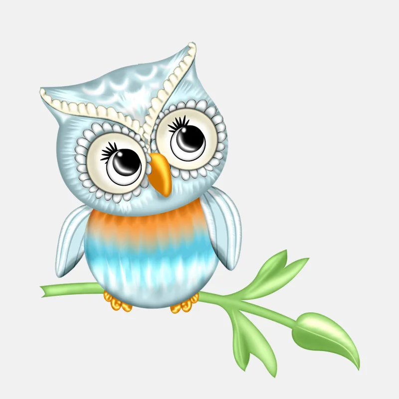 YJZT 11.8CM*12.4CM Hand Drawn Cute Owl PVC Window Decoration Car Sticker 11-01366 | Автомобили и мотоциклы