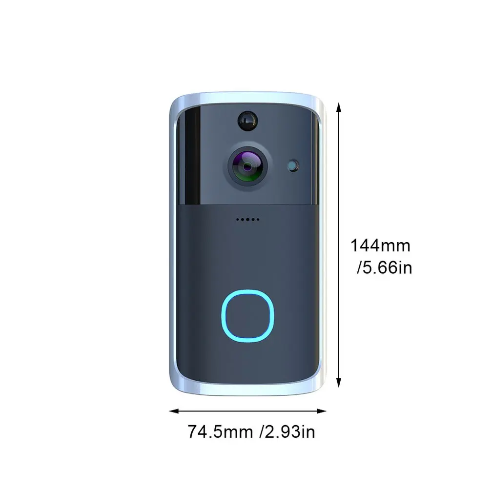 Modern WIFI Visual Doorbell Camera Video-eye Intercom HD Wireless Night View Video Smart Ring |