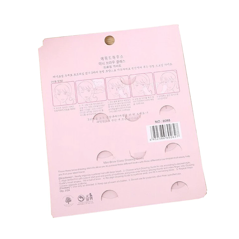 3 шт./компл. волшебный набор трафаретов для бровей девочек карт мини класс
