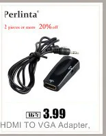Perlinta HDMI TO VGA с аудио кабель и дополнительные USB Адаптеры питания, позолоченные высокого-Скорость 1080 P HDMI конвертер VGA адаптер