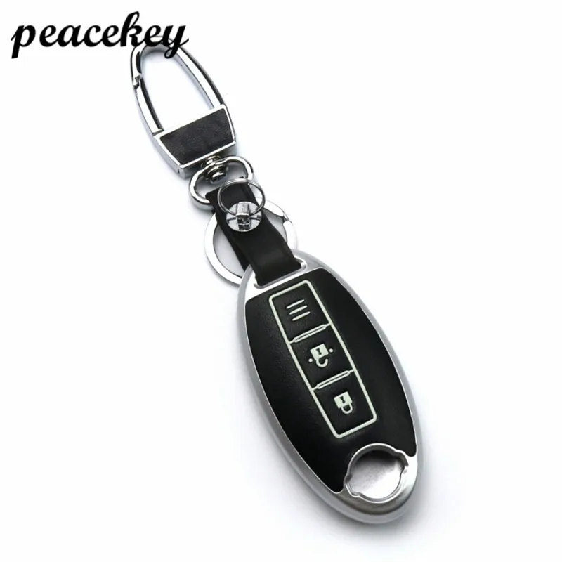Кожаный чехол для автомобильного ключа Peacekey Nissan Infiniti Altima qashqai x trail tiida almera juke note