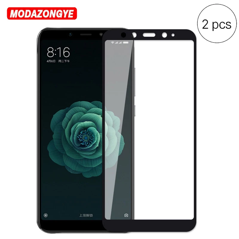 2 шт для Xiaomi MiA2 закаленное стекло Mi A2 защитная пленка полное покрытие Global 6X |
