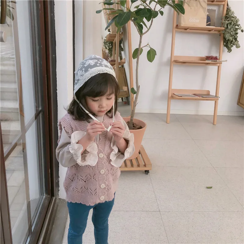 WLG/весенние однотонные футболки для девочек Детская Хлопковая Повседневная Универсальная футболка для девочек стеганое покрывало для младенца, одежда с рукавами для детей 2-6 лет