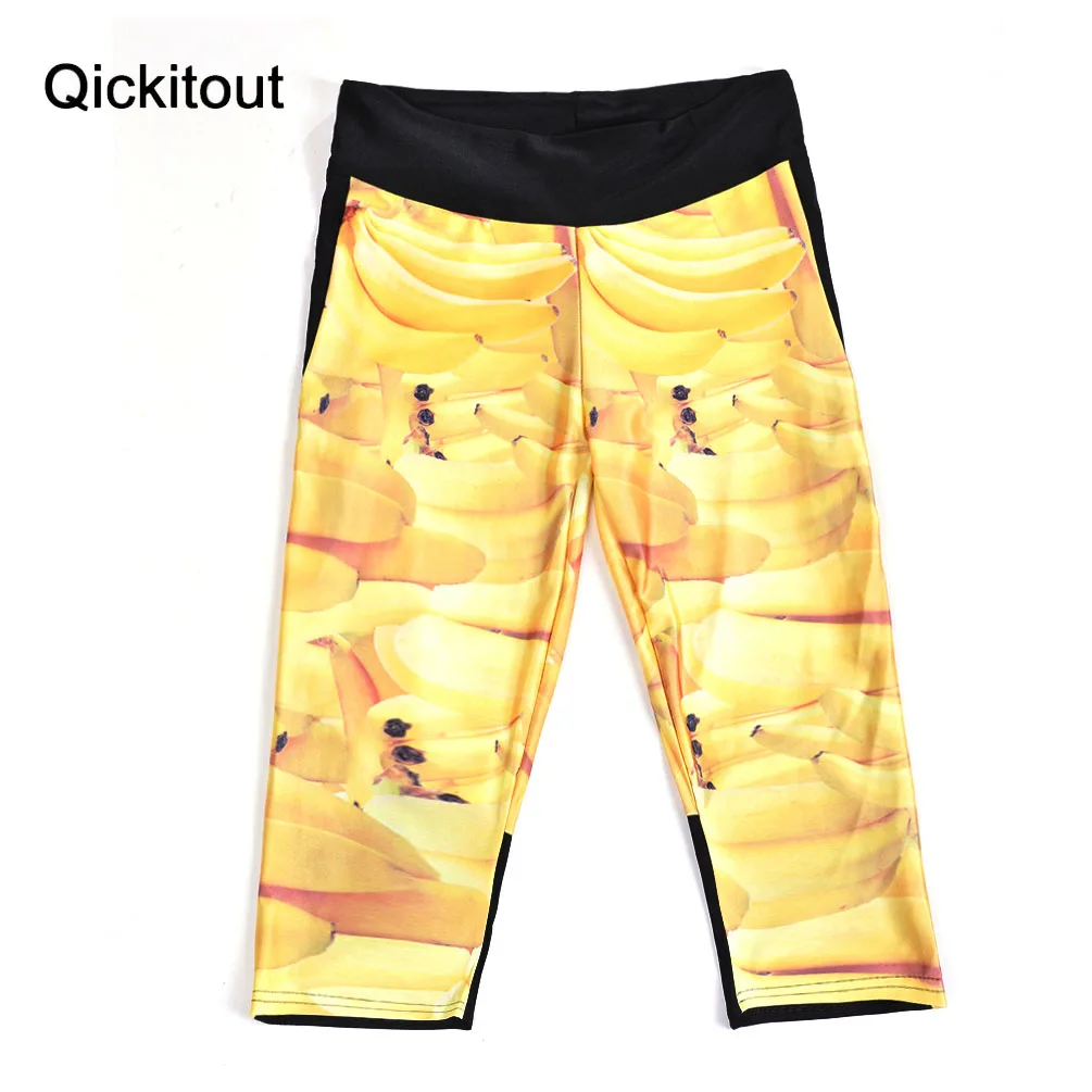 Летние Стильные сексуальные женские штаны с 7 точками модные фруктовые сладкие