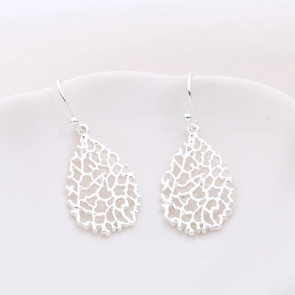 Kinitial 10 Пары День святого валентина Подарки Teardrop филигранные серьги Невесты