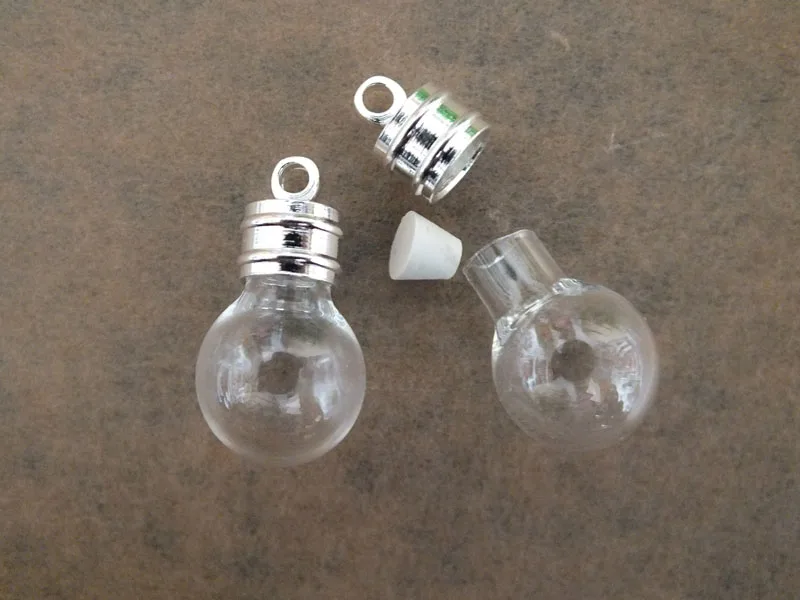 

23x12mm Ball full glass mini pendant ,Handmade pop art necklace