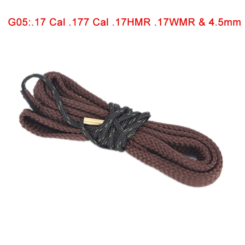 1 шт. очиститель отверстий Snake.38 кал. 357 кал. 380 кал и 9 мм, набор для очистки винтовки, инструмент, ствол винтовки, калибр, Змеиный Канат - Цвет: G05