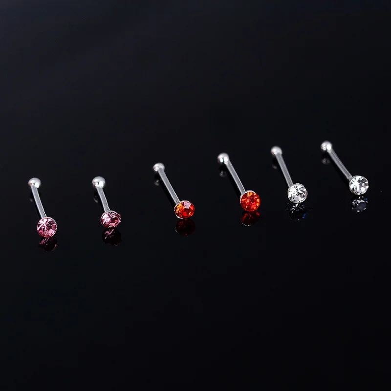 24 шт./упаковка круглые шпильки для носа | Украшения и аксессуары