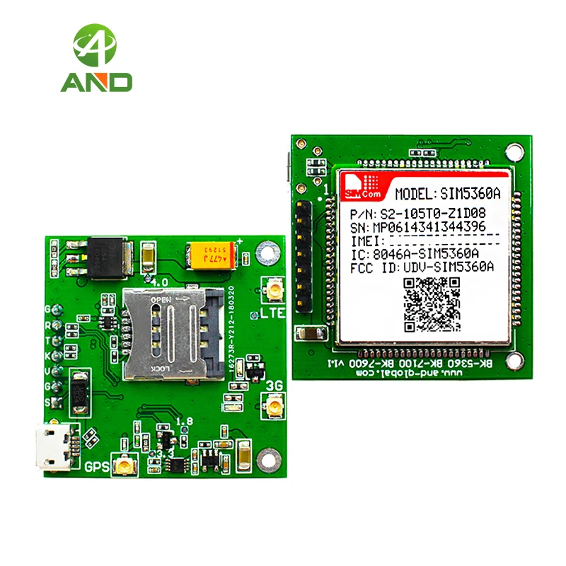 2G 3G GSM 850MHz 1900MHz испытательный комплект GPS SIM5360A breakout board Cellular US NMEA on | Электронные
