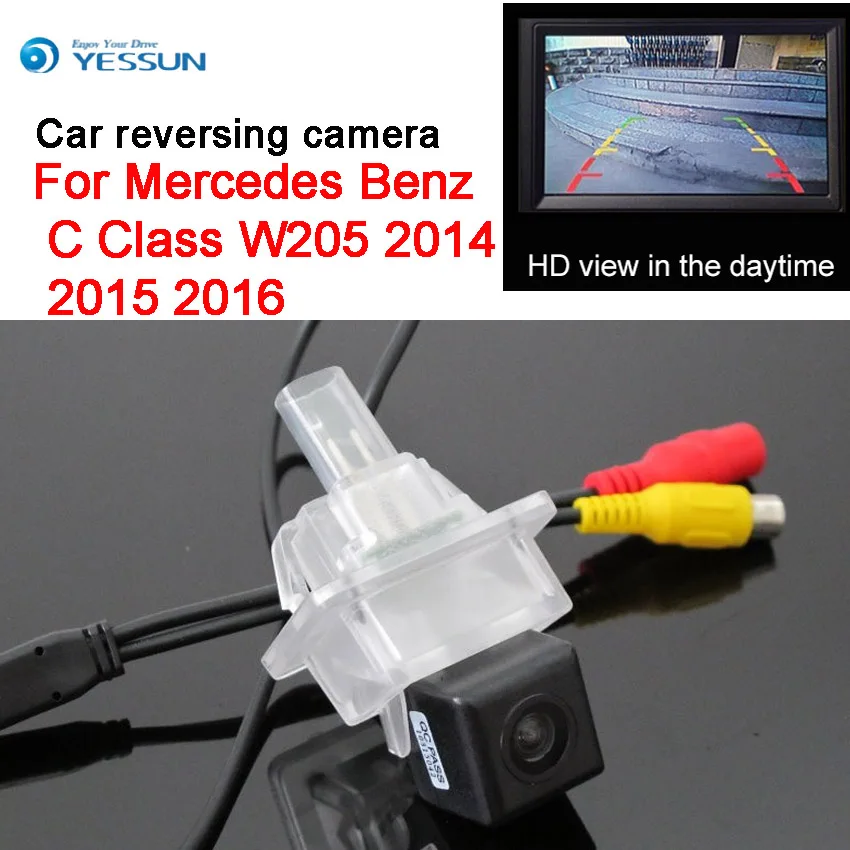 

Car Rear View Back Up Reverse Parking Camera For Mercedes Benz C Class W205 2014 2015 HD CCD Night Vision Waterproof CAM
