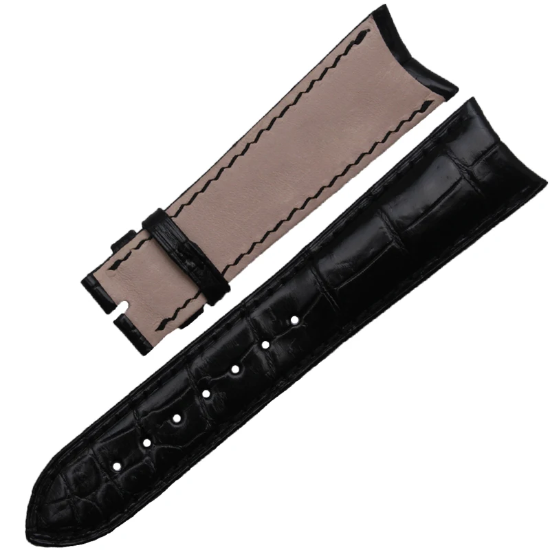 Ремешок Аллигатор для наручных часов роскошный брендовый браслет с изогнутым