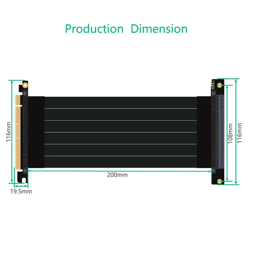 2019 new model PCI- E 3.0 16X Graphics Card vertical kickstand/base with RGB LED Light and PCI-E Extension cable DIY ATX case |