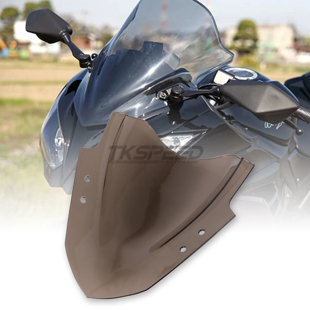 Мотоцикл Дым двойной пузырь лобовое стекло ветровое для Kawasaki Ninja 300 R EX300 EX300R ex300 r